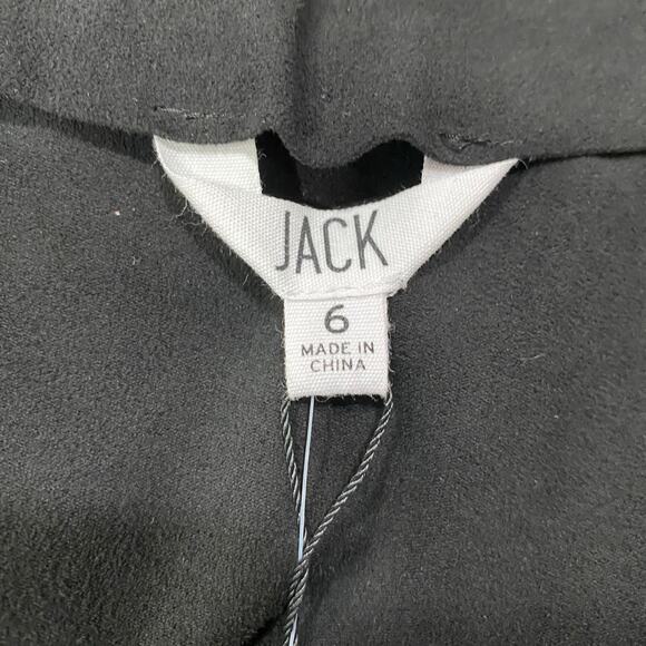 New With Tags JACK Mini Skirt  Size 6 Faux Suede with  Long Fringe - Picture 4 of 9